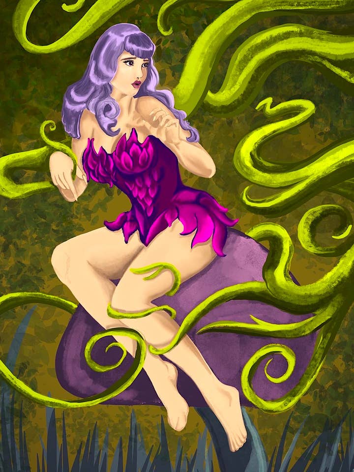 Monstre Plante pour la vente par Pincushion Pinups