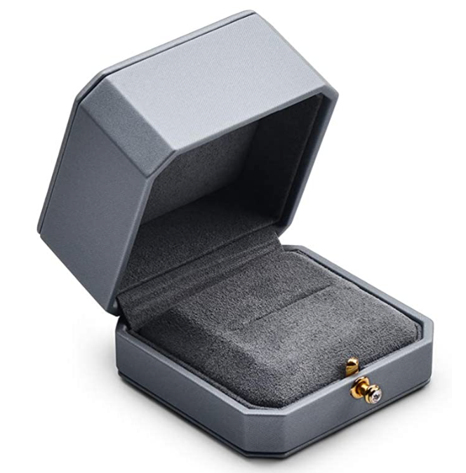 Bean & Vanilla - Wholesale Band/Stacked Ring - Abalone Shell Tungsten Ring4