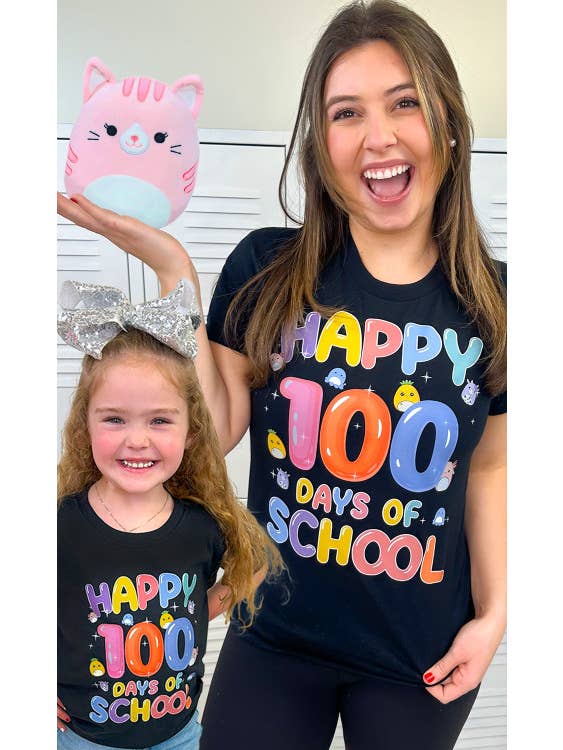 Sugar Stitch - Wholesale Screen Printed T-Shirt - Kids - 100 Days of Squishy Graphic T-Shirt