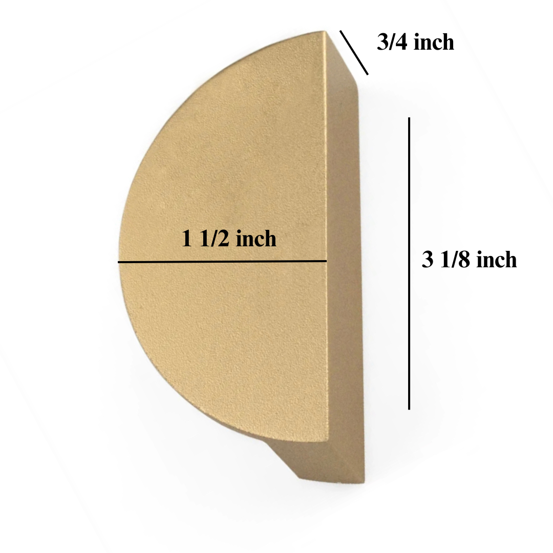 Delmar Decor – Maçaneta/puxador por atacado – Botões antigos para gabinete e gaveta formato meia-lua3