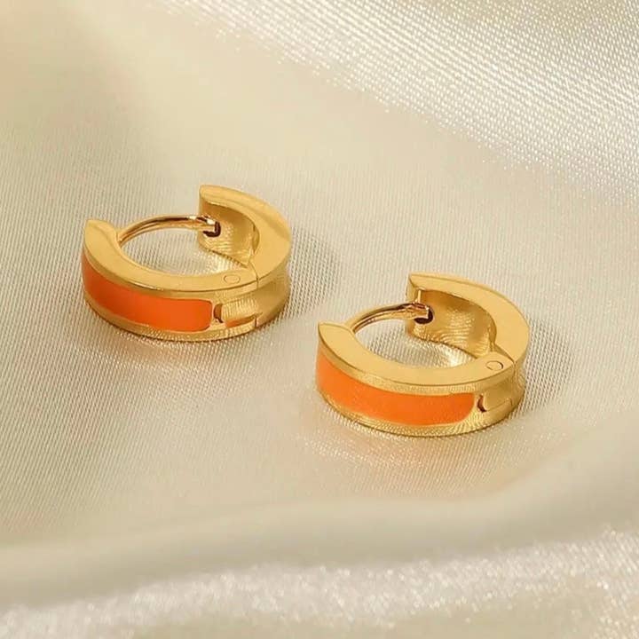 Bunte Emaille-Huggies für den Großhandel von Tahana Designs