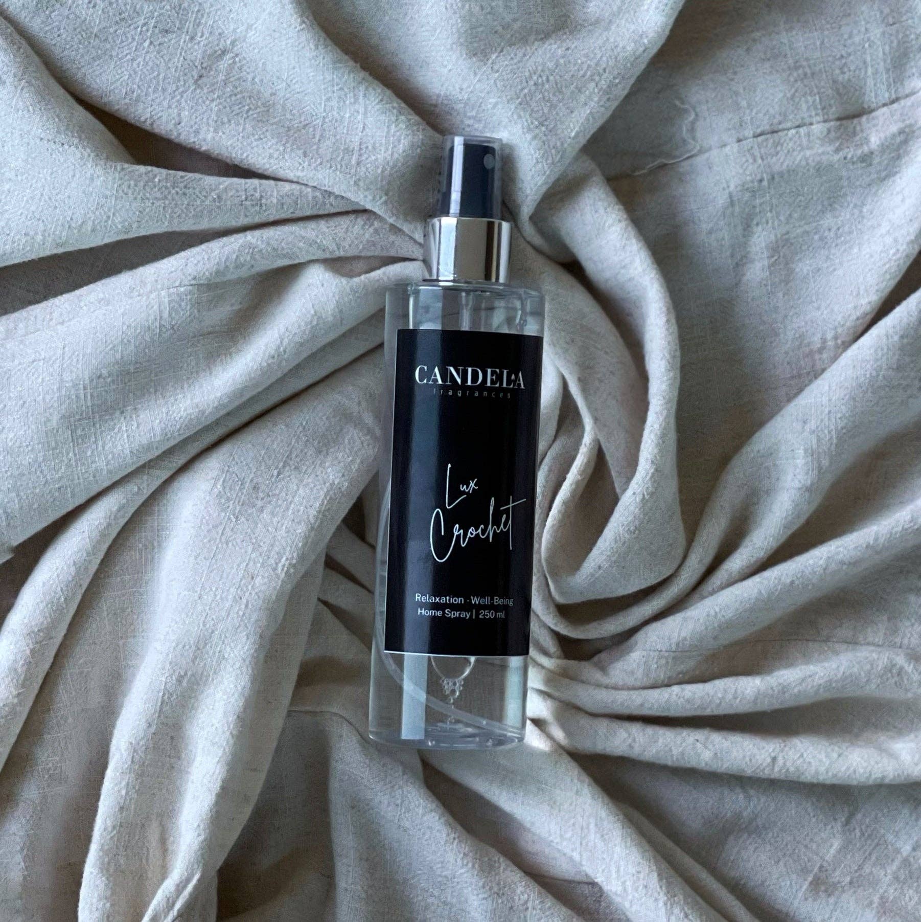 Candela Fragrances – Großhandel Raum- & Wäschespray – Home Spray Lux Crochet – 250 ml