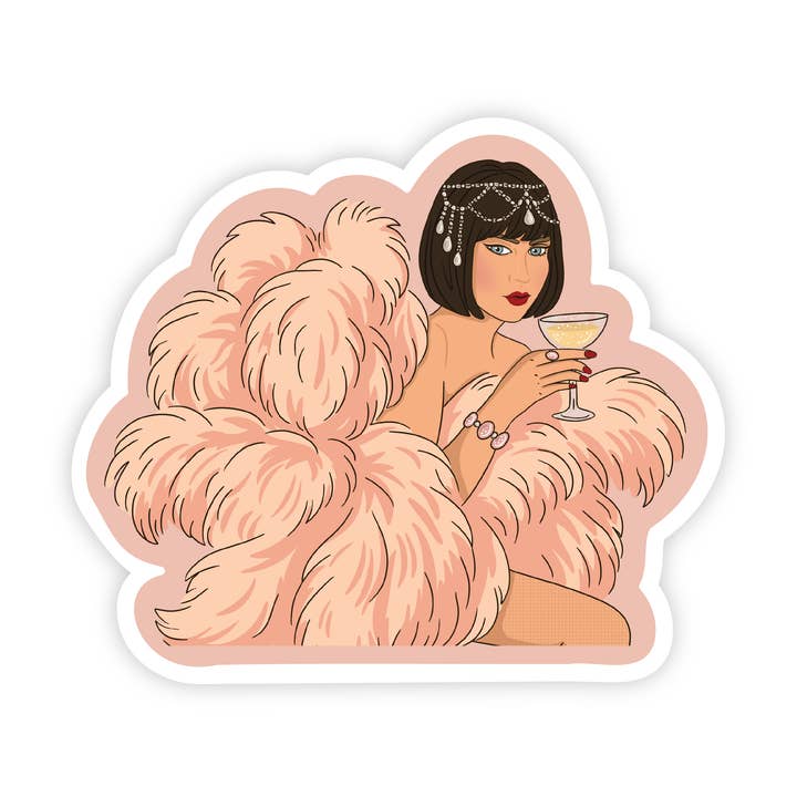 Champagne Showgirl - Era Pop Culture Vinyl Sticker for wholesale by Simple Whimsy