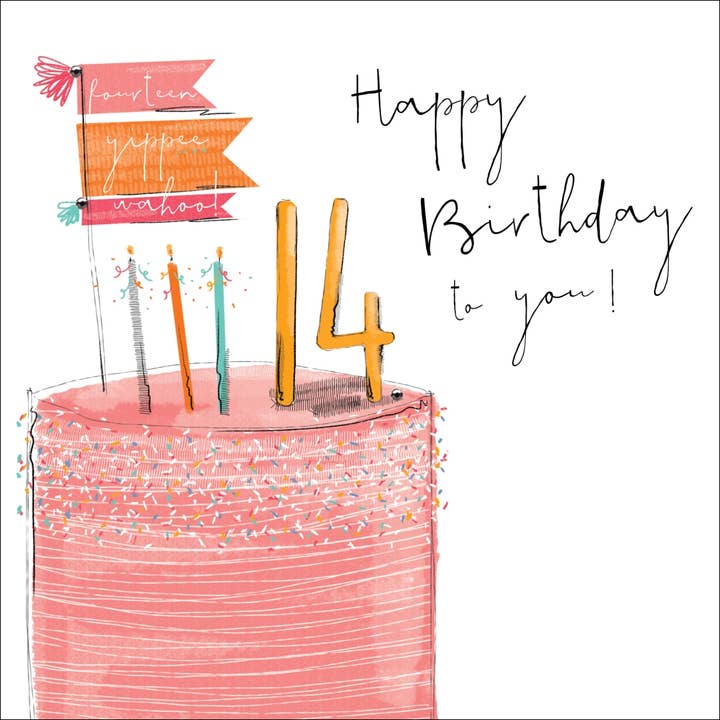 ¡Feliz cumpleaños a ti! 13ª, tarjeta de felicitación hecha a mano para venta al por mayor de The Handcrafted Card Company