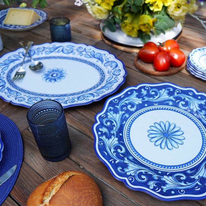 Certified International - Wholesale Platter - Veranda 100% Melamine Oval Platter 18in x 13.5in (750 Grams)2