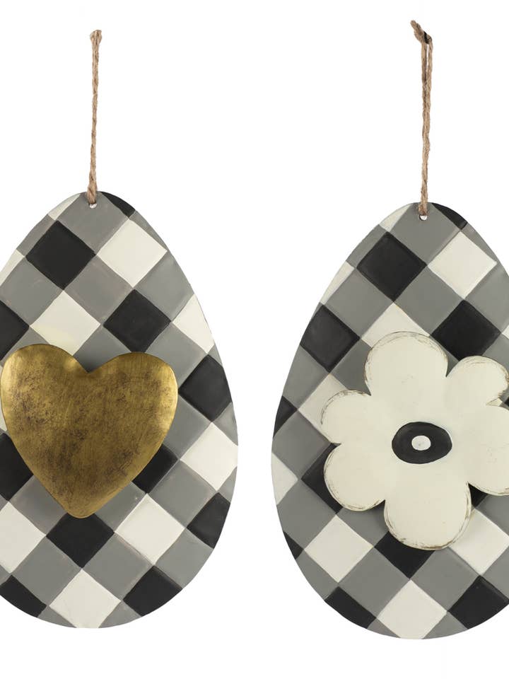 Vedhæng æg 2 ass. 20 cm VE 6 for engroshandel hos Baden Collection