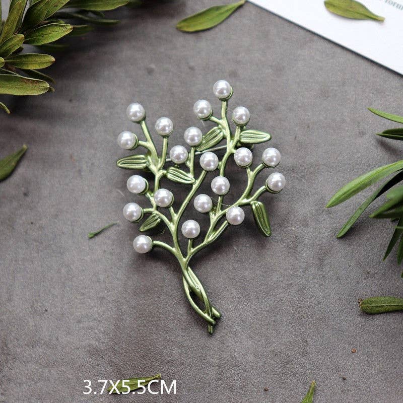 Tourtiwi - Wholesale Brooch - Lily Of the Valley Brooch, Botanical Series Pin6