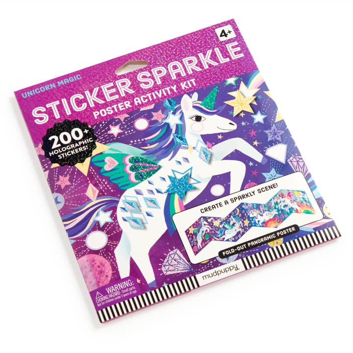 Chronicle Books - Wholesale Sticker - Kids & Baby - Unicorn Magic Sticker Sparkle Poster Activity Kit