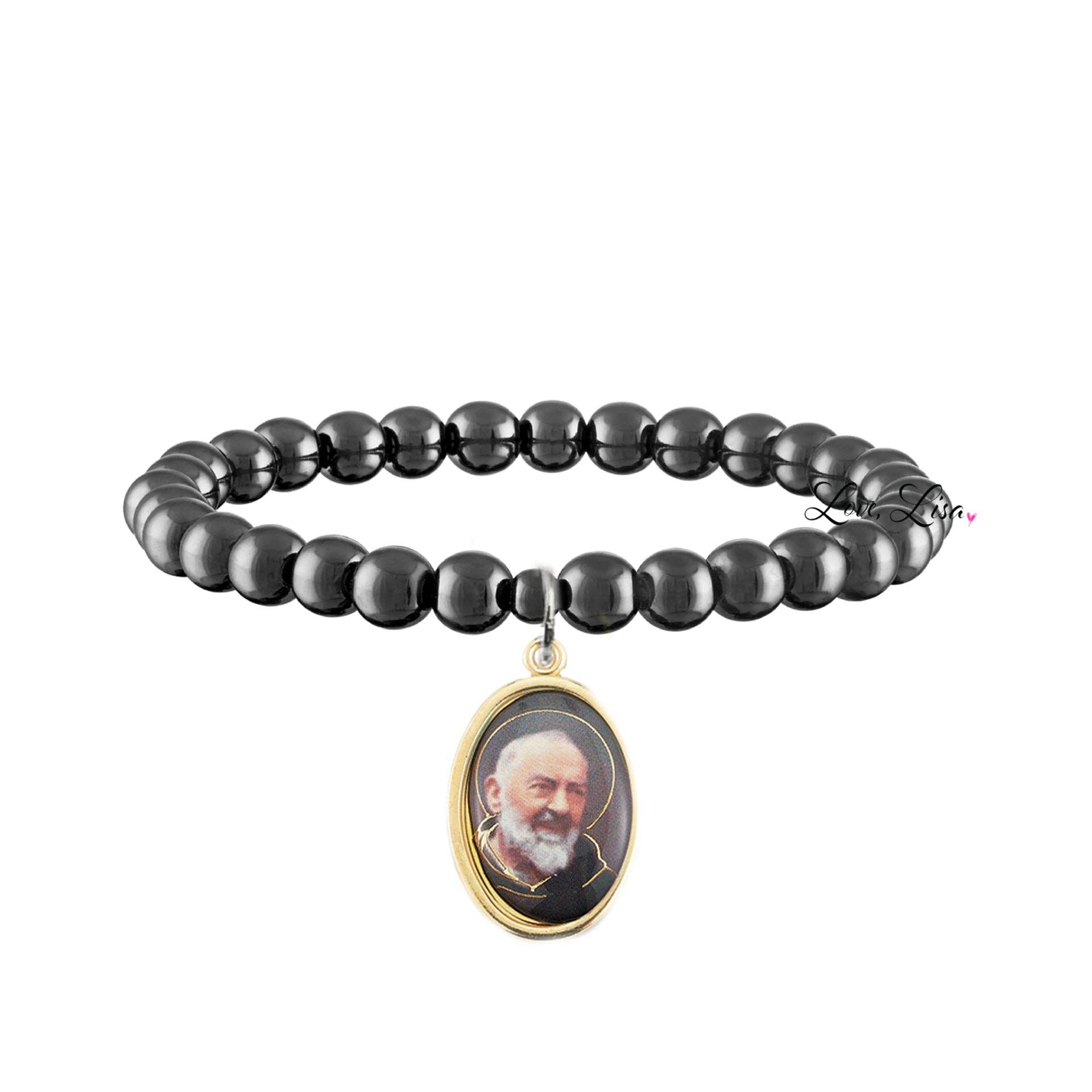 Love, Lisa - Wholesale Charm/Dangle Bracelet - Incredible Padre Pio Beaded Bracelet0