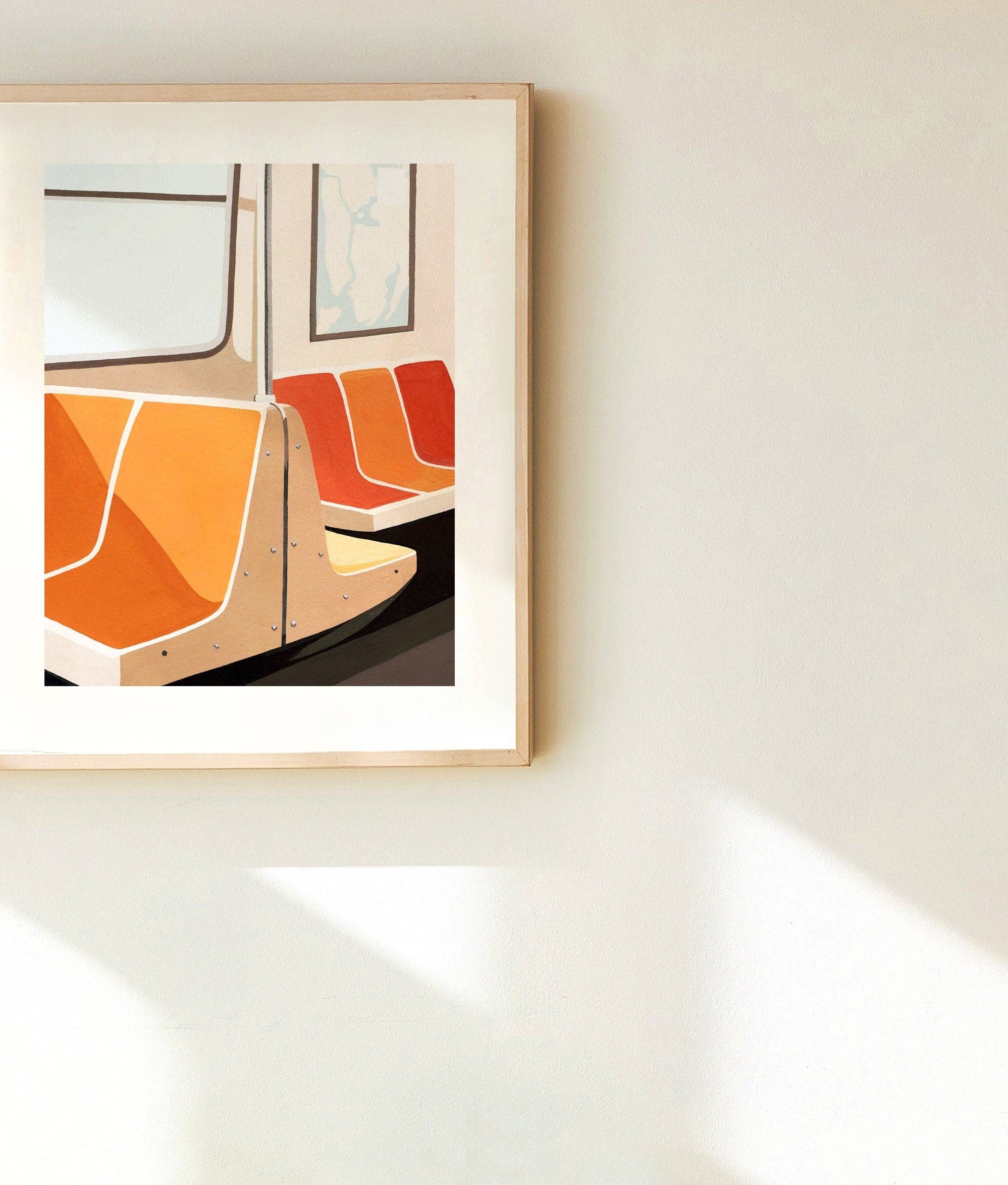 Jen Wang Studios - Wholesale Art Print - NYC Subway Seats Art Print2