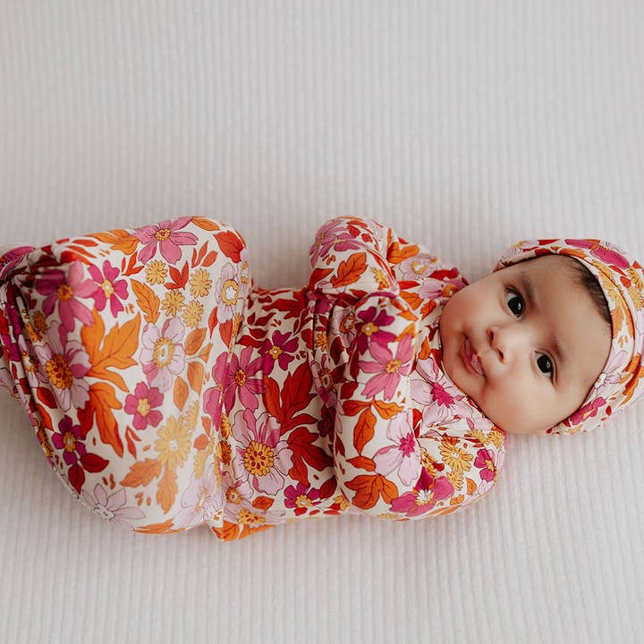 Three Little Tots - Wholesale Babygown - Baby - Wild Child Floral Hawaiian Knotted Gown11