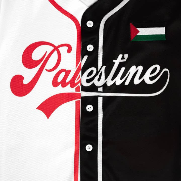 Wear The Peace - Wholesale Screen Printed T-Shirt - Men's - Palestine Baseball Away Jersey