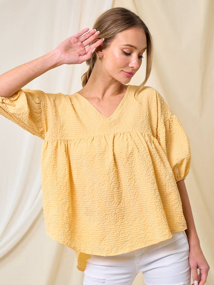 LMT3915-Montecito Textured Top for wholesale by lovely melody