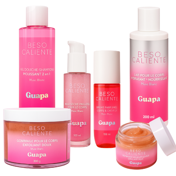 S2Z-COSMETICS P/O GUAPA - Vente Set de bain et corps - Kit complet Bomba Latina – GUAPA – Musc Blanc0