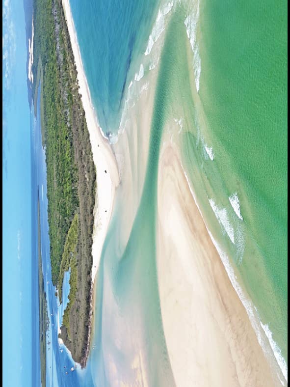 Moreton Island, Southern End Travel Towel for wholesale by Will and Wind - Beach Towels & Accessories