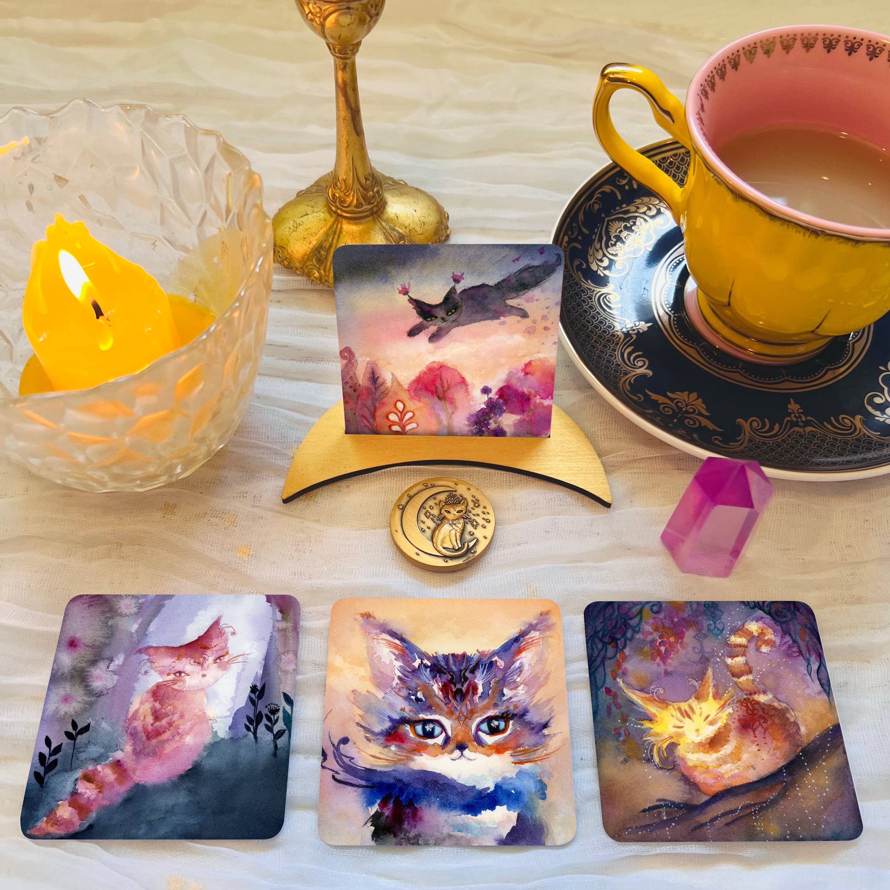 Nicole Piar – Großhandel Tarot-Karten – Spirit Kittens Taschenorakel-Deck1