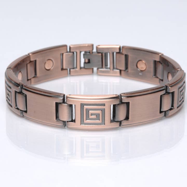 6188-G Magnetisches kupferfarbenes Gliederarmband 21,6 cm für den Großhandel von Shelley Enterprises Inc.