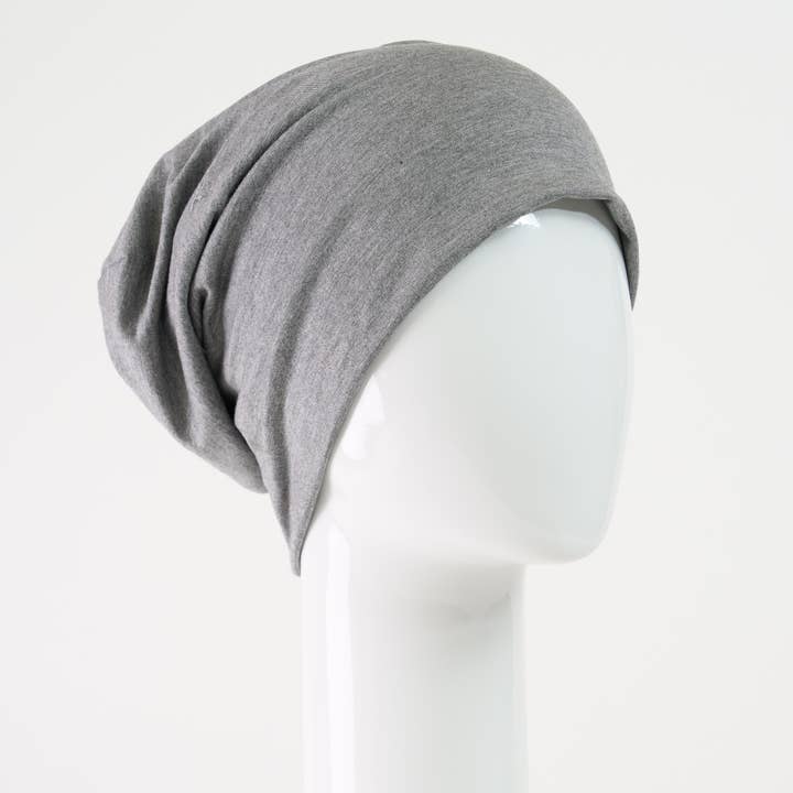 Chemo Slouchy Beanie | Bamboo Gray for wholesale by Sibelle