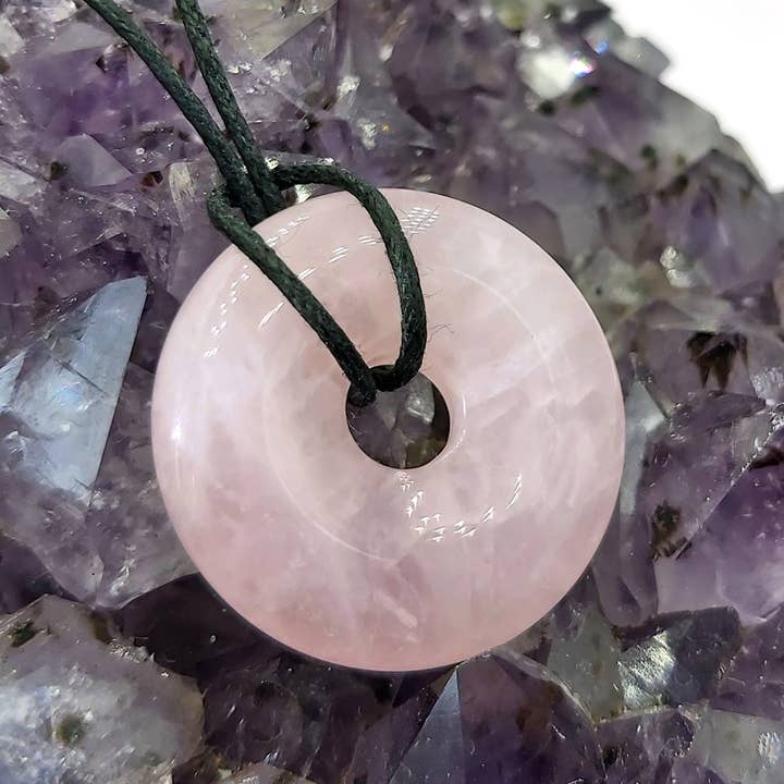 Shamans Crystal - Wholesale Individual Charm/Pendant - Gemstone Donuts Pendant, Crystal Doughnut Pendant