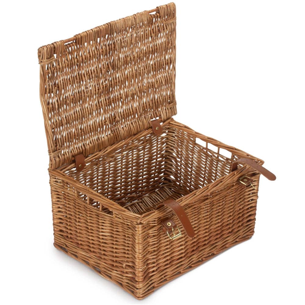 Red Hamper - Wholesale Picnic Basket - Light Steamed Windsor Wicker Picnic Basket2