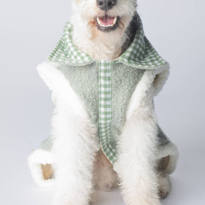 GREEN DOLLY REVERSIBLE VEST for wholesale by Wiwis