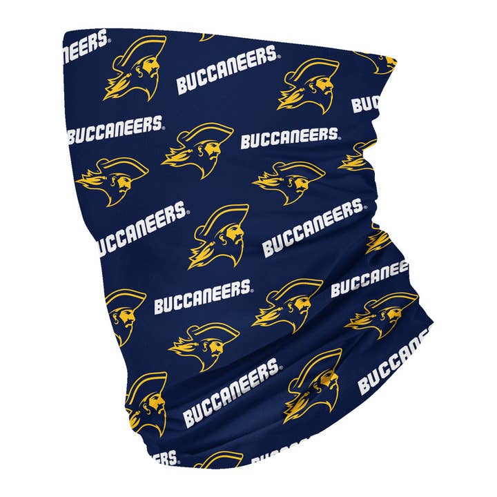 East Tennessee State All Over Logo Blue Neck Gaiter for wholesale by Vive La Fete