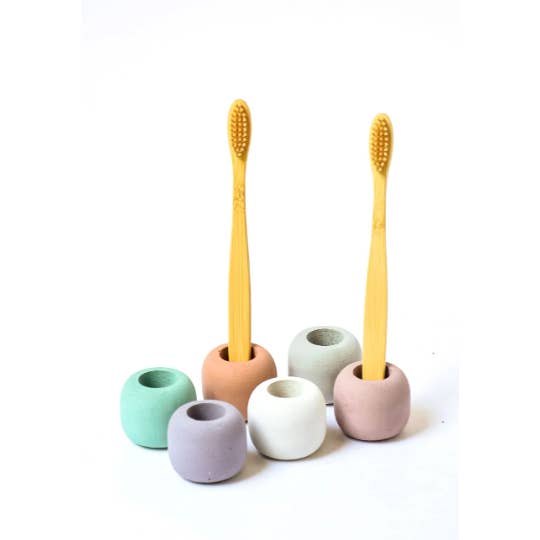 Cedar & Stone Garden – Großhandel Zahnbürstenhalter – Einzelner Zahnbürstenhalter aus Beton1