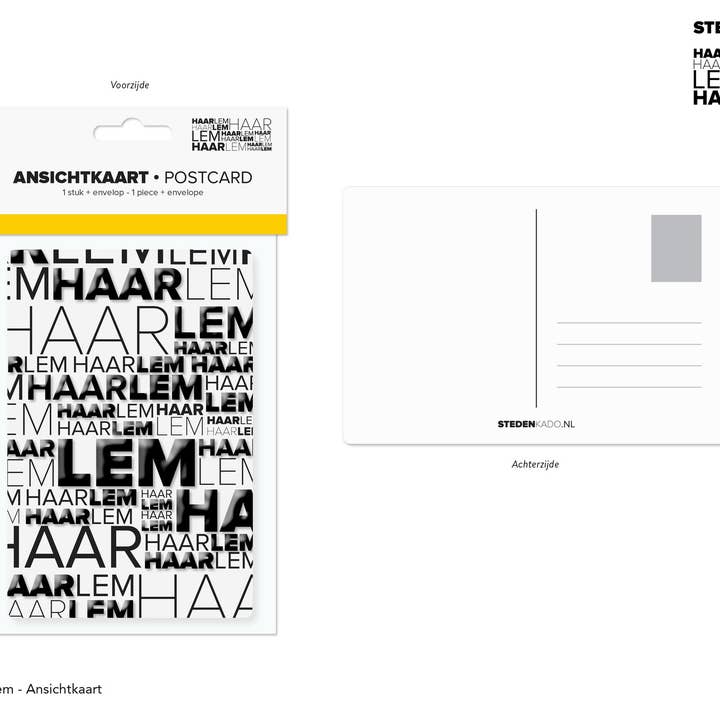 Postkarte Haarlem für den Großhandel von STEDENKADO
