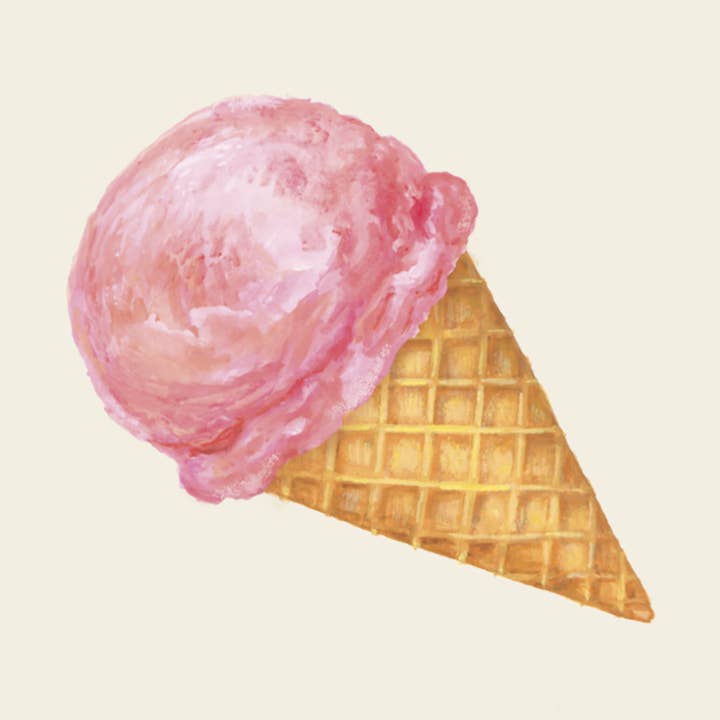 Serviette de cocktail à la crème glacée pour la vente par Hester & Cook - Stationery