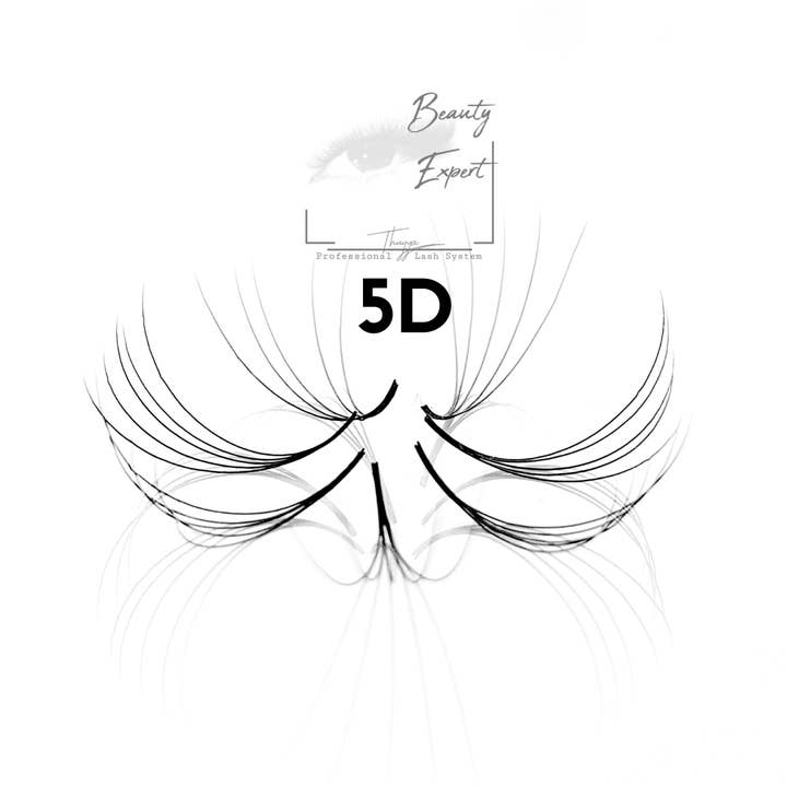 Beautyexpert-shop - Wholesale False/Fake Eyelashes - Handmade 5D eyelash fans (5in1 mix), fluffy fans, lashes1