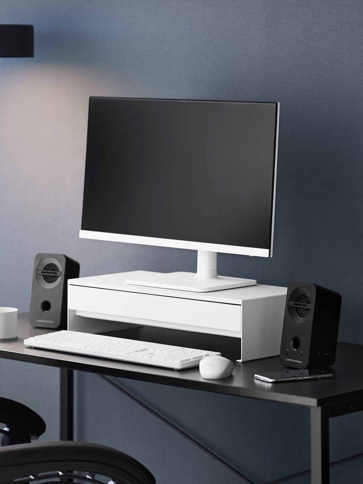 Monitorständer mit Schublade - Stahl für den Großhandel von Yamazaki Home