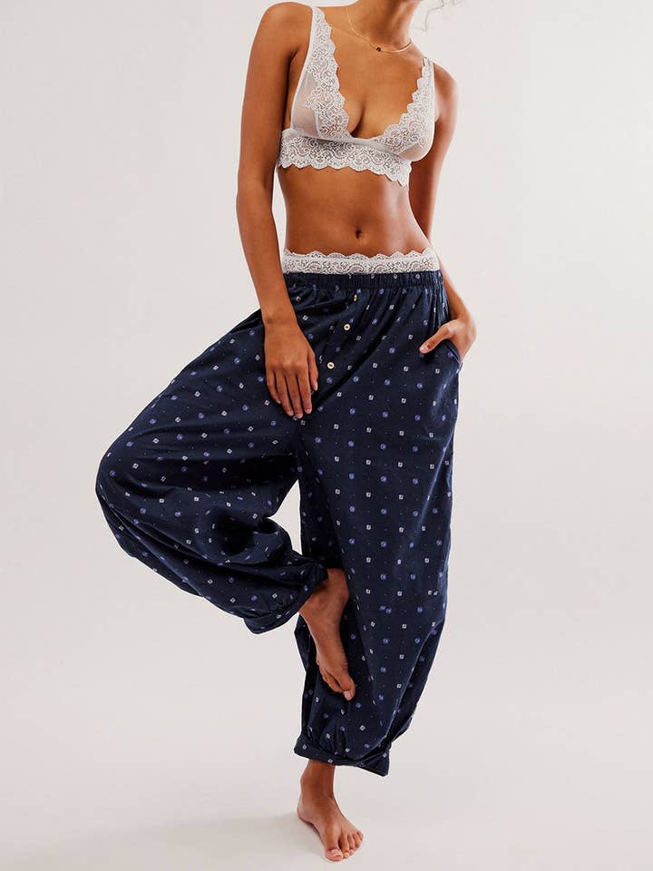 safistyle - Wholesale Pants - Women's - Floral Print Buttoned Pants7