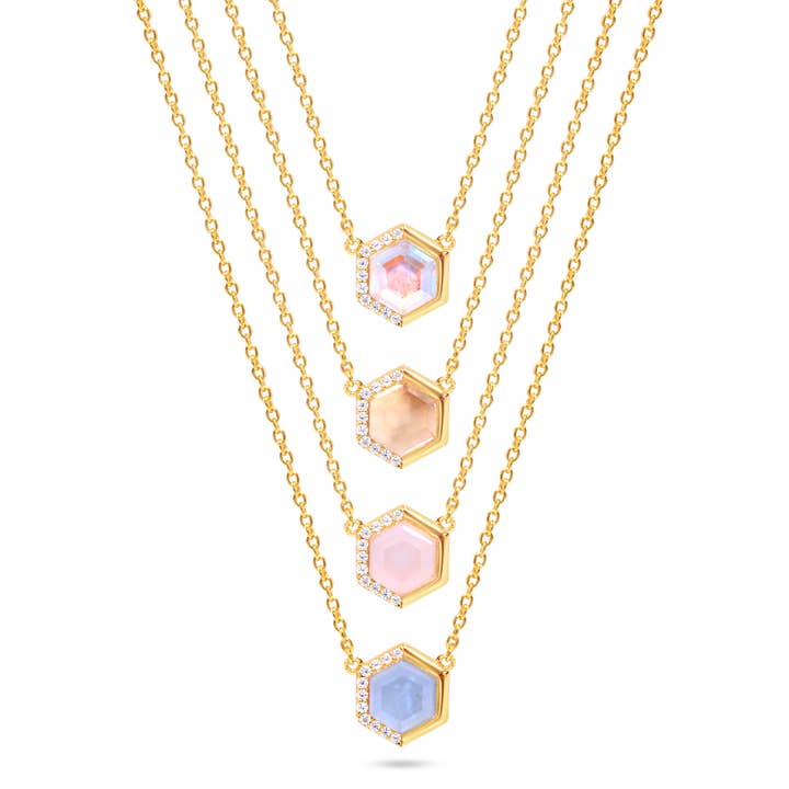Stardust Healing Stone Necklace for wholesale by Chloe + Lois