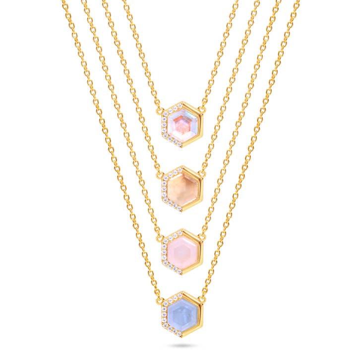 Stardust Healing Stone Necklace for wholesale by Chloe + Lois