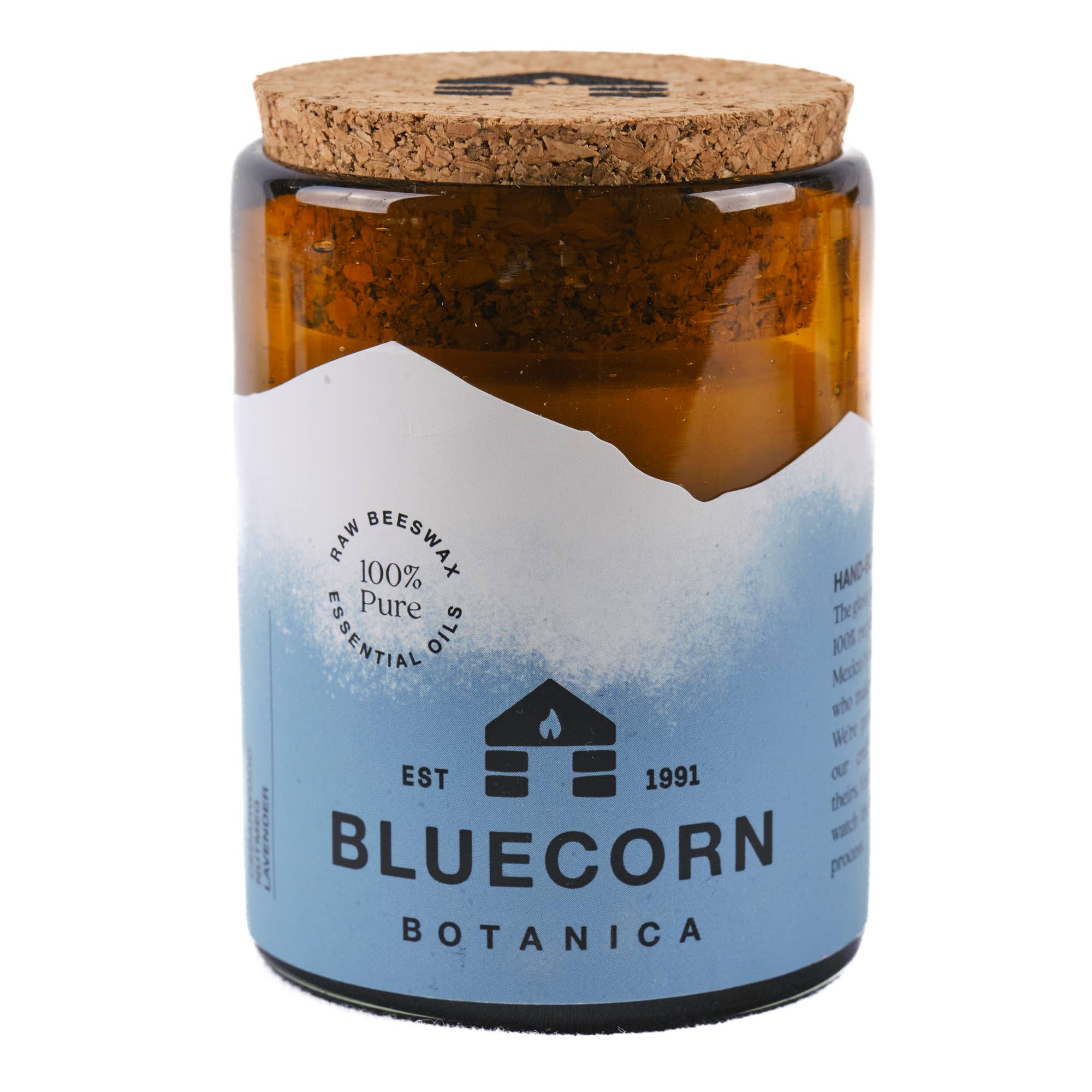 Bluecorn Candles - Wholesale Jar/Filled Candle - Scented Beeswax Candles - Pure Essential Oils - Blown Glass Holders22