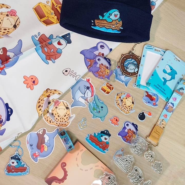 haai piraat overgebleven adventskalender voor wholesale door Art of Xodosch