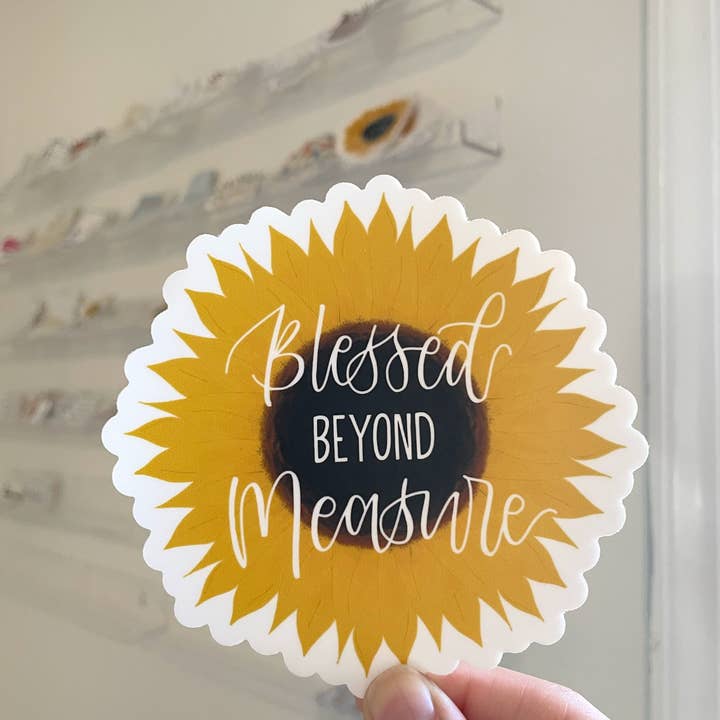 Verosletters - Wholesale Sticker - Sunflower Bumper Sticker | 4.24"x4.25"