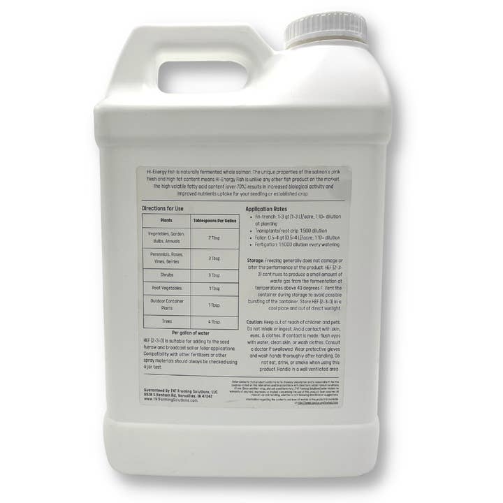 Elm Dirt - Wholesale Fertilizer - Hi-Energy Fish 2-3-03