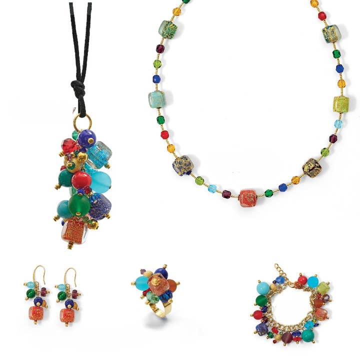 Alice Sturzinger LLC - Wholesale Jewelry Set - Cubo Cluster Murano Glass Jewelry Collection7
