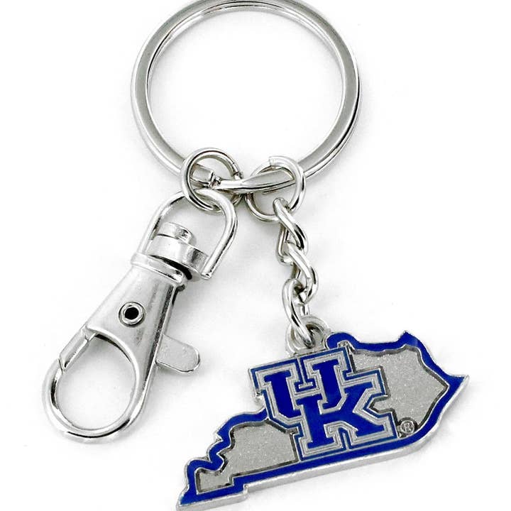 NCAA Kentucky Wildcats State Design Heavyweight Keychain for wholesale by Aminco USA