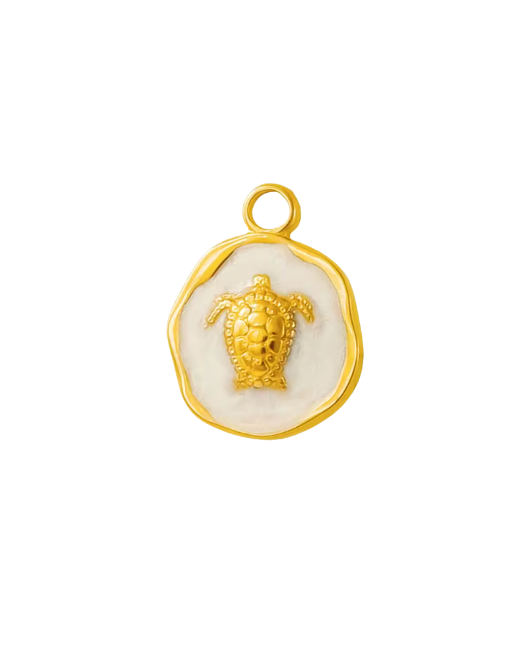 Coco Luna Collection - Wholesale Individual Charm/Pendant - White & Gold Ocean Life - Make A Charm Bracelet or Necklace13