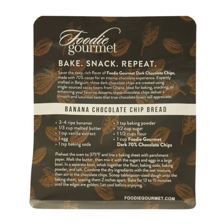 Alta Gama Foods - Wholesale Baking Chocolate - Foodie Gourmet - Belgian - Dark Chocolate Chips 70% COCOA