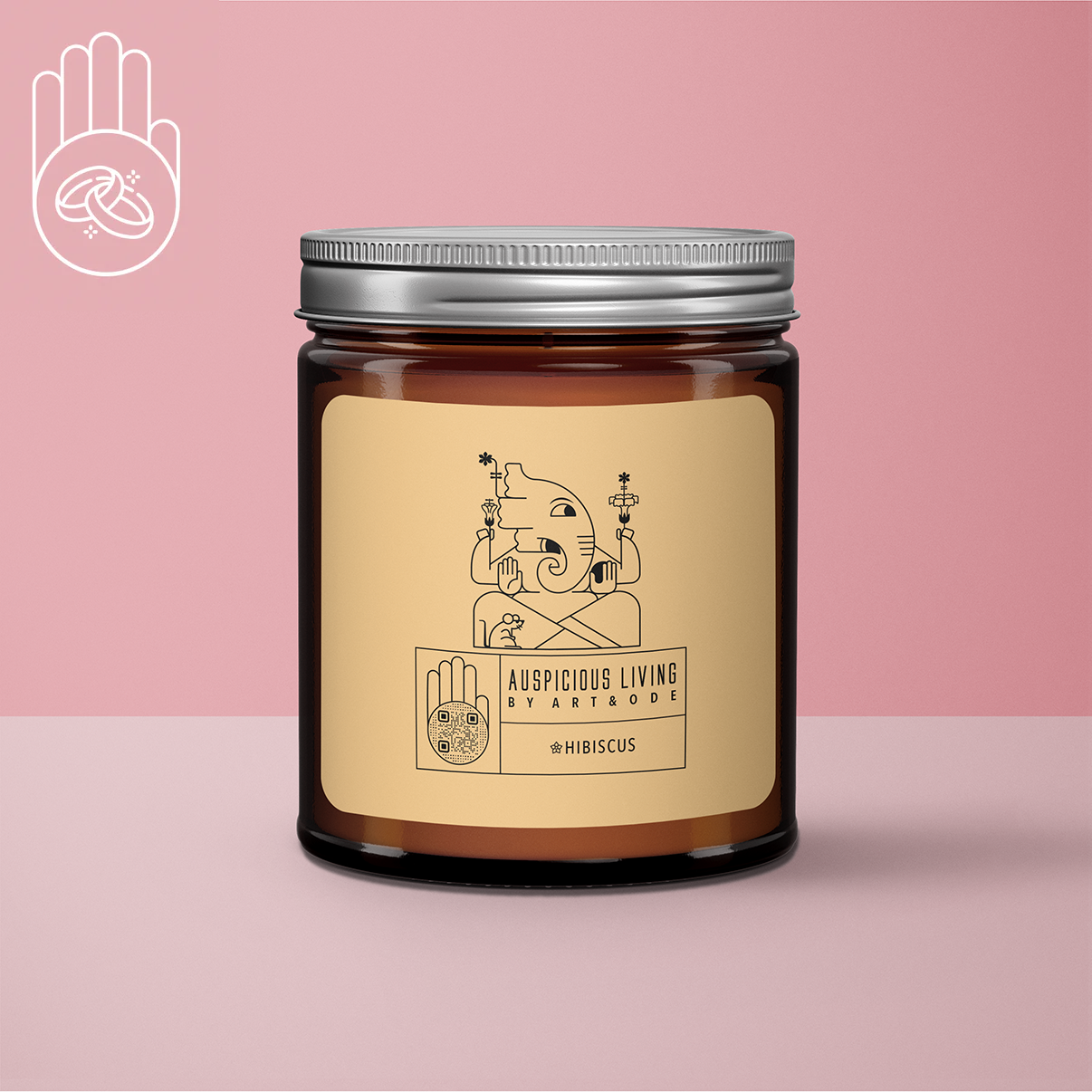 Art&Ode - Wholesale Jar/Filled Candle - Mantra Blessing Candle - Perfect Gift Idea for Weddings6