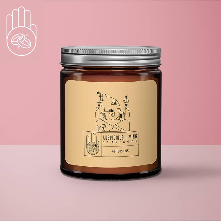 Art&Ode - Wholesale Jar/Filled Candle - Mantra Blessing Candle - Perfect Gift Idea for Weddings6