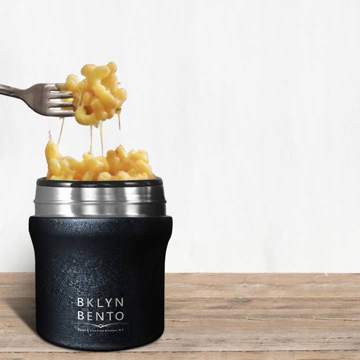 Bklyn Bento - Wholesale Voedselopslagcontainer - Voedselpot Klein (10oz) +bamboe lepel3