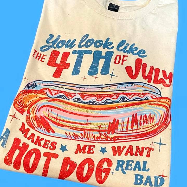 4th of July Hot Dog Tee – "Real Bad" Edition for wholesale by Lasting Impressions CT