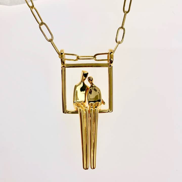 Couple in Gold plated Silver for wholesale by Yenny Cocq llc