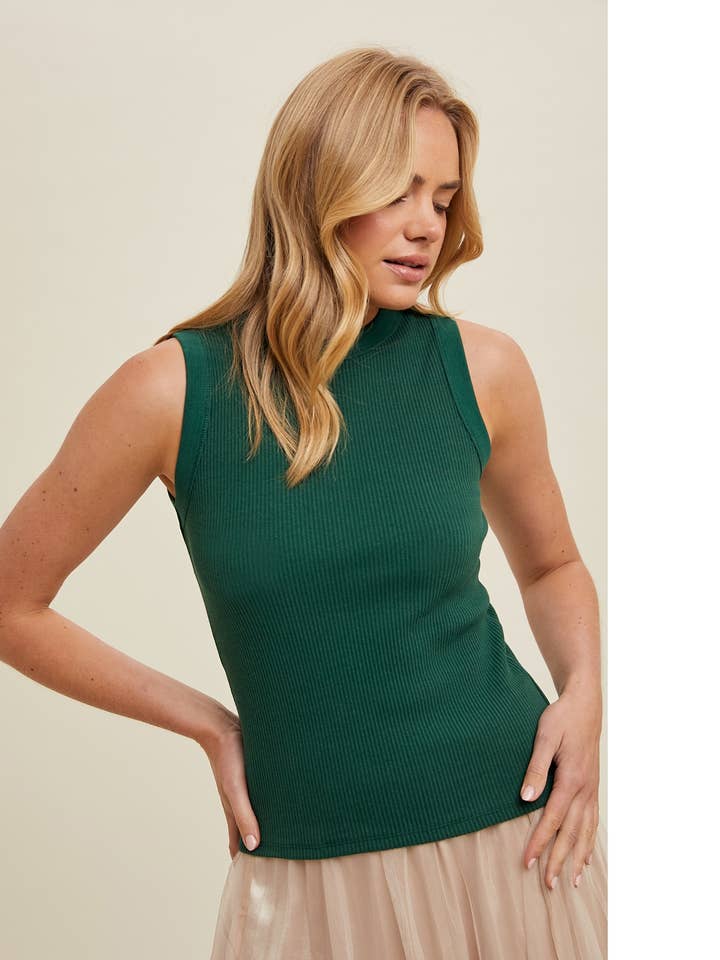 Wishlist Apparel - Wholesale Tank Top - Women's - RIBBED KNIT CREW NECK TANK / WL24-9480
