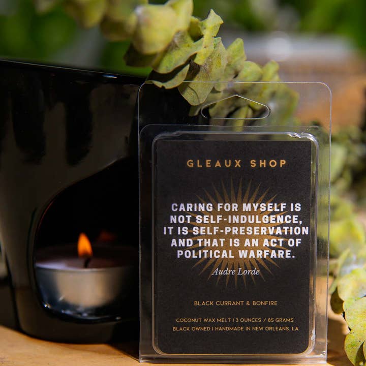 Self Care — Black Currant & Bonfire Scented Wax Melts for wholesale by Gleaux Shop