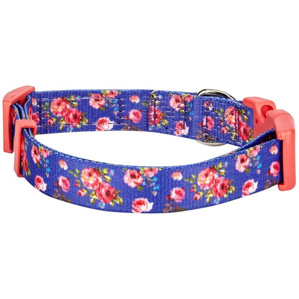 Blueberry Pet - Wholesale Halsband - Hond - Lichtgewicht verstelbare hondenhalsband met lente bloemenpatroon3